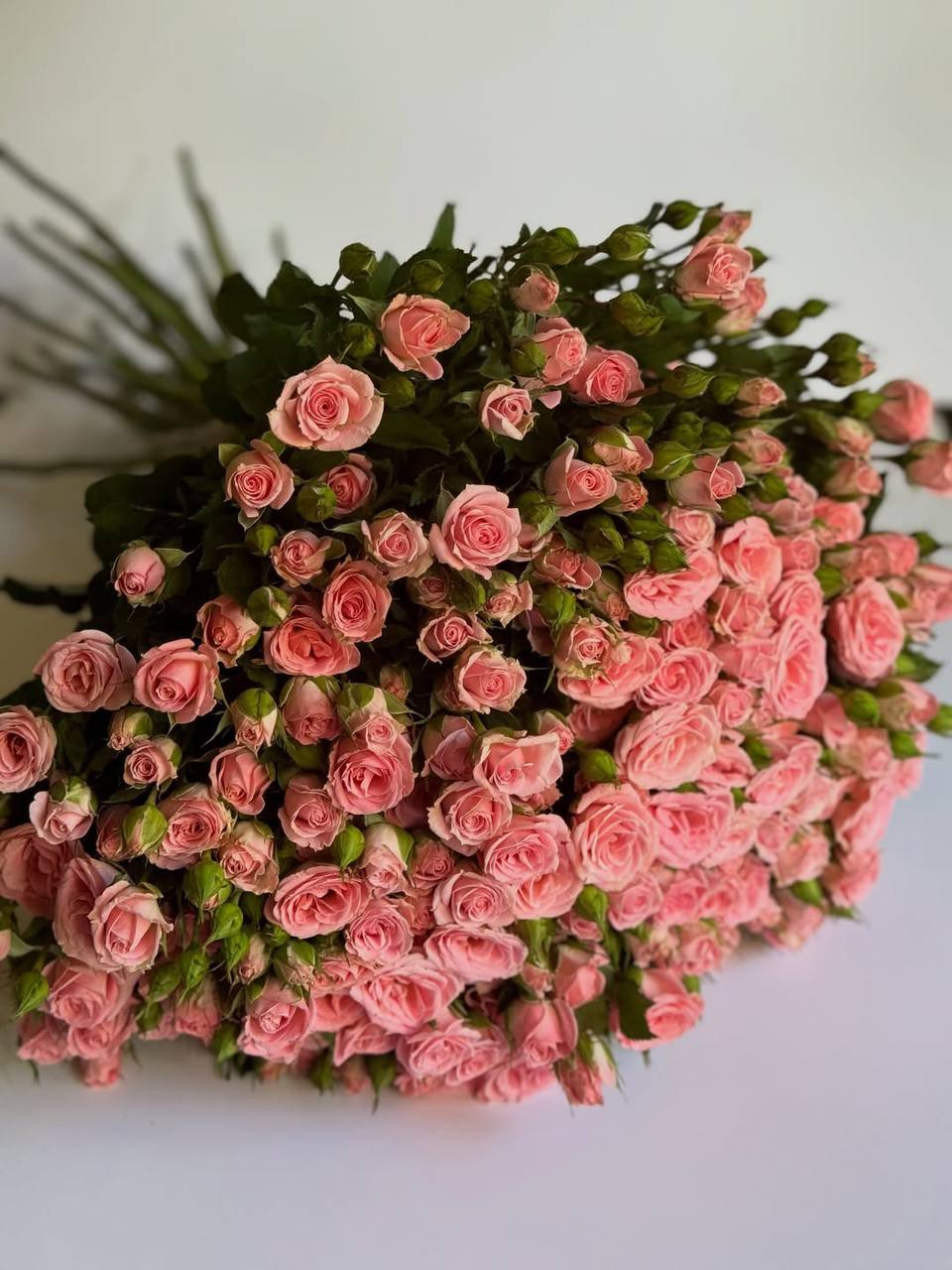 Монобукет розовые розы